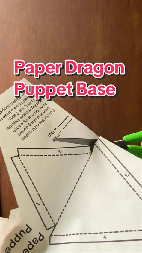 Free Printable Paper Dragon Puppet Template