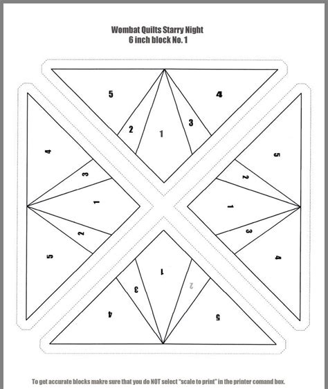 Free Printable Paper Piecing Templates
