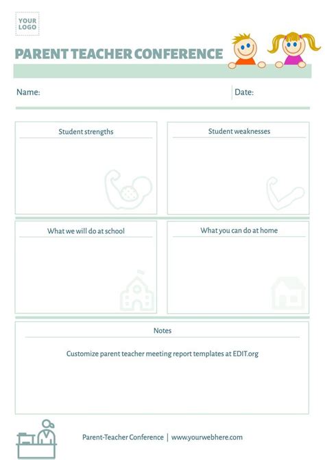 Free Printable Parent Teacher Conference Forms