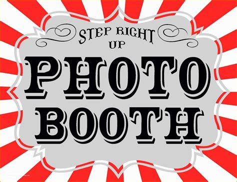 Free Printable Photo Booth Sign Template
