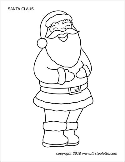 Free Printable Pictures Of Santa Claus
