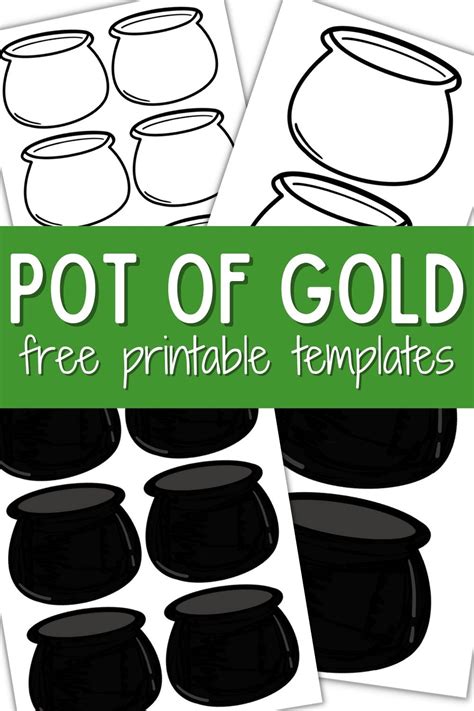 Free Printable Pot Of Gold Template