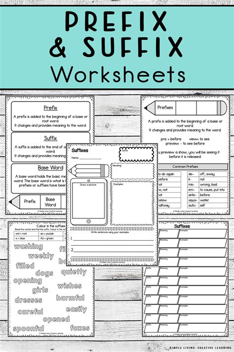 Free Printable Prefix And Suffix Worksheets