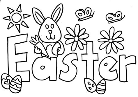 Free Printable Preschool Easter Coloring Pages