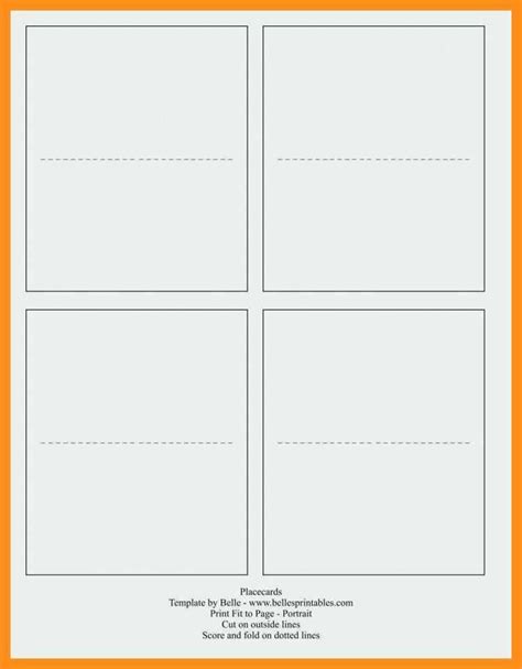 Free Printable Quarter Fold Card Template