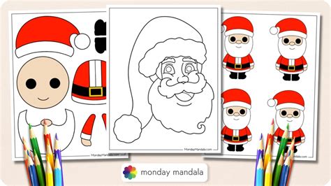 Free Printable Santa Pictures