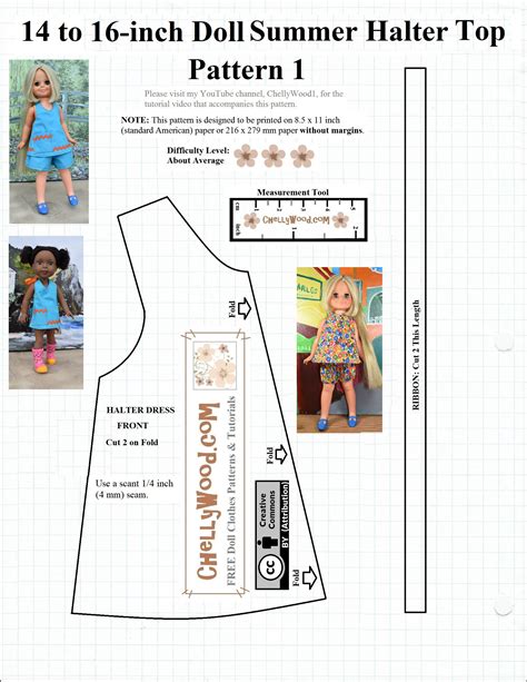 Free Printable Sewing Patterns For 18 Doll Clothes