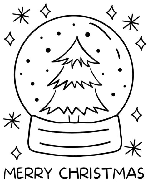 Free Printable Simple Christmas Coloring Pages