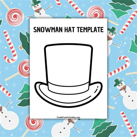 Free Printable Snowman Hat Template