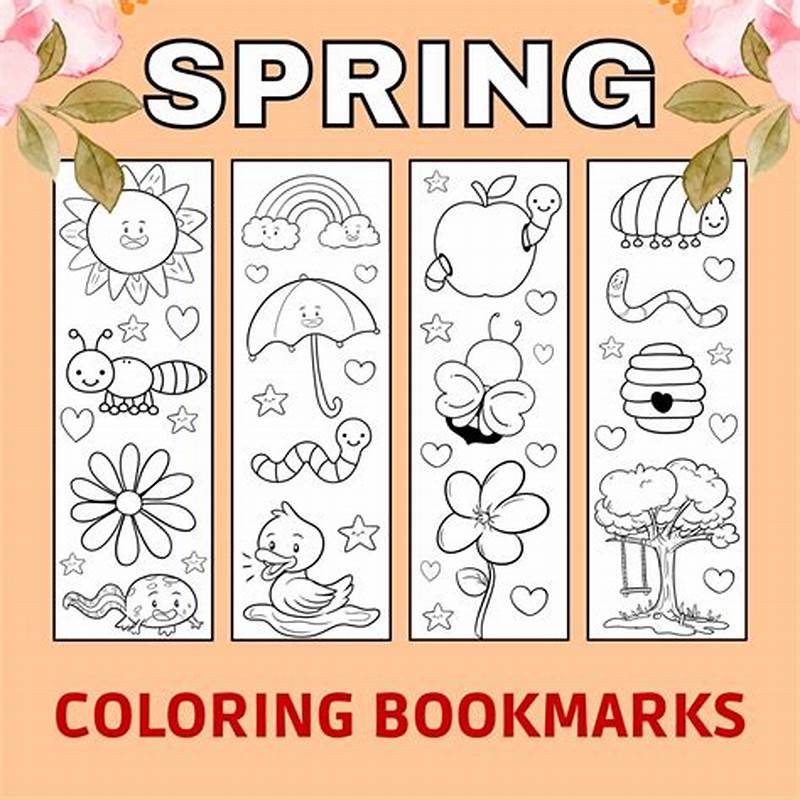 Free Printable Spring Bookmarks To Color