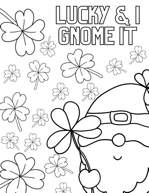 Free Printable St Patricks Day Color Pages