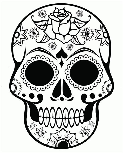 Free-Printable-Sugar-Skull-Coloring-Pages
