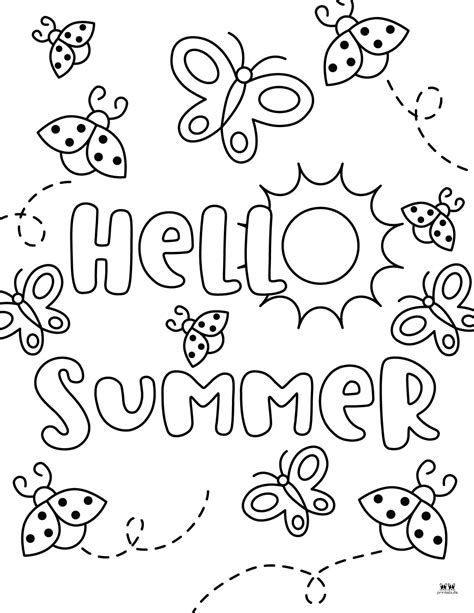 Free Printable Summer Coloring Sheets