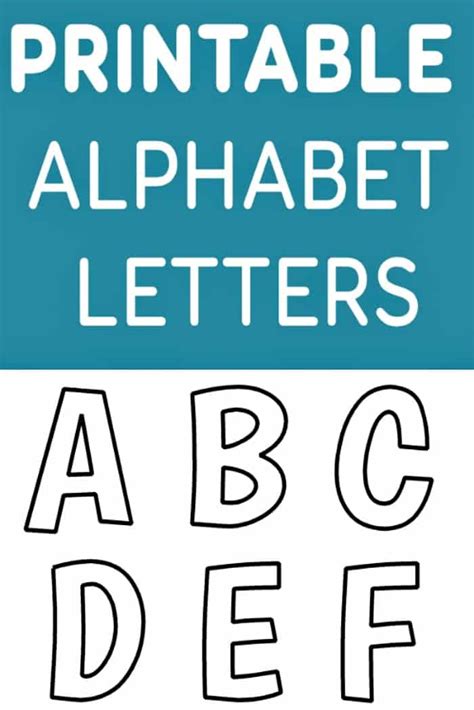 Free Printable Templates For Alphabet Letters