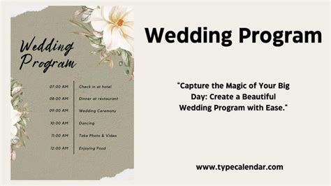 Free Printable Templates For Wedding Programs With Double Hearts