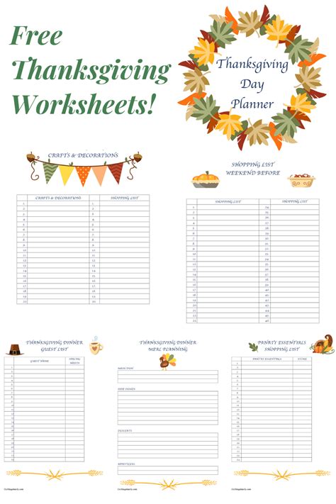 Free Printable Thanksgiving Planner