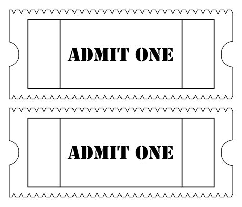 Free Printable Ticket