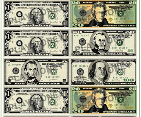 Free Printable Toy Money