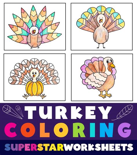 Free Printable Turkey To Color