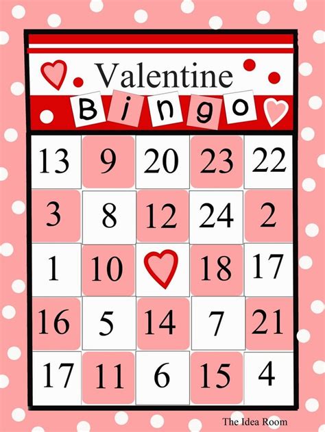 Free Printable Valentines Day Bingo