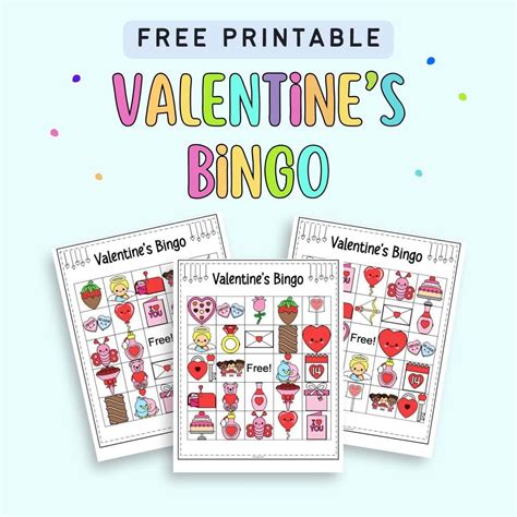 Free Printable Valentines Day Bingo Cards For Classroom