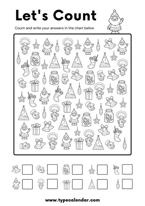 Free Printable Worksheets For Christmas