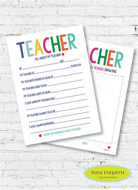 Free Printables For Teachers