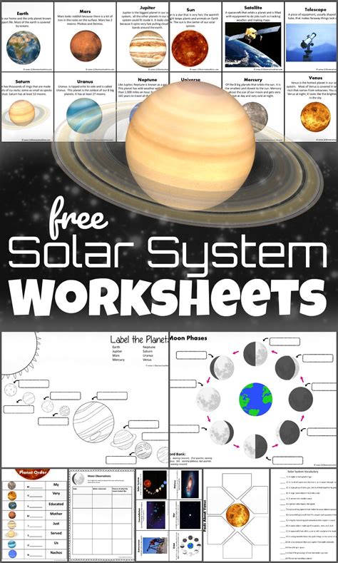 Free Printables Solar System Journals For 3rd Grade