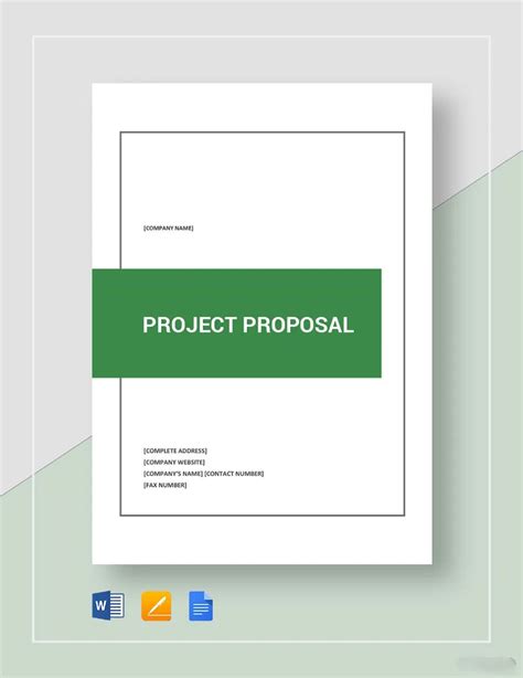 Free Project Proposal Template Word