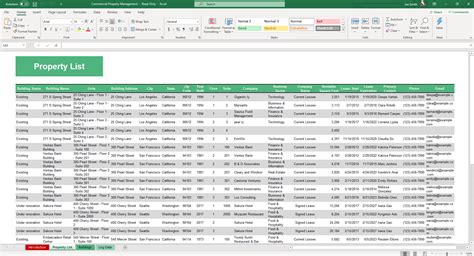 Free Property Management Templates Excel