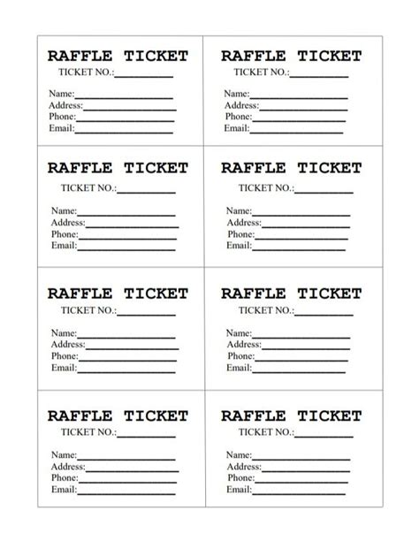 Free Raffle Template