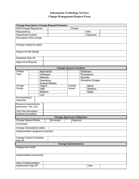Free Request For Information Templates