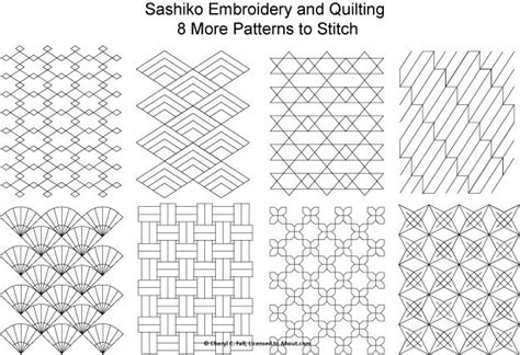 Free Sashiko Templates