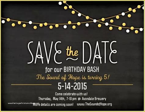 Free Save The Date Birthday Templates