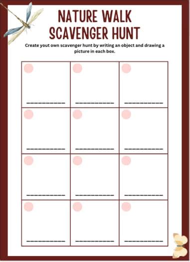 Free Scavenger Hunt Template