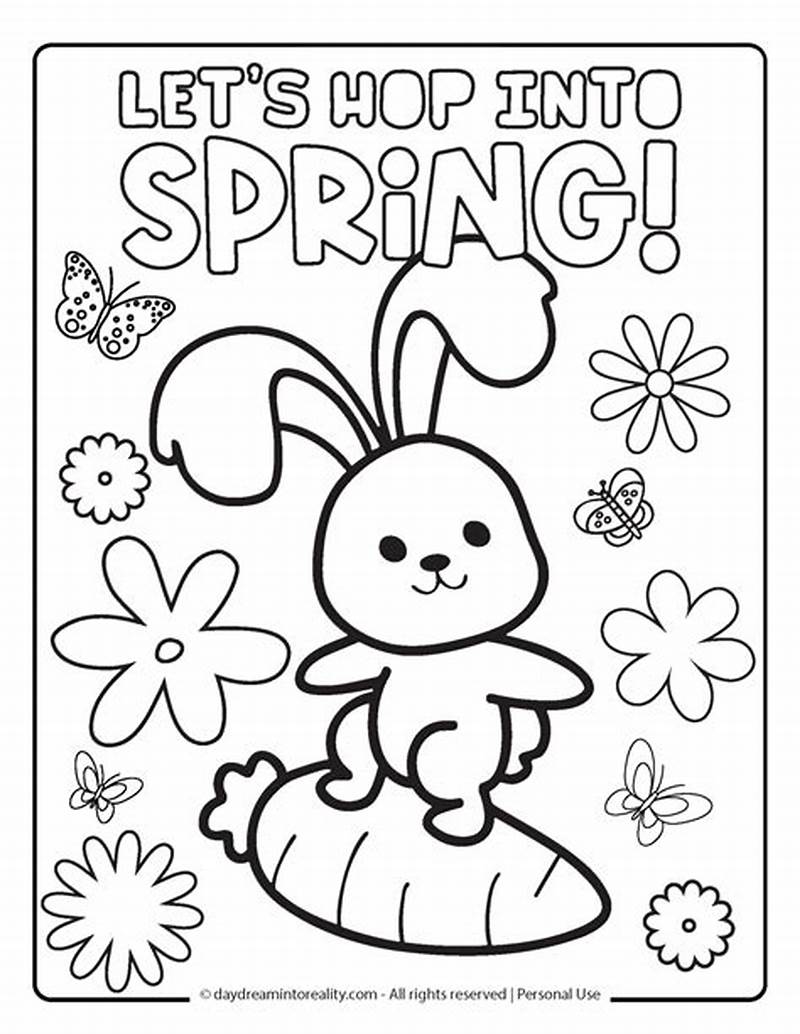 Free Spring Coloring Pages For First Graders