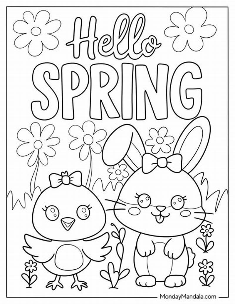 Free Springtime Coloring Pages