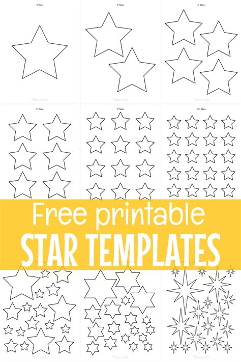Free Star Templates To Print