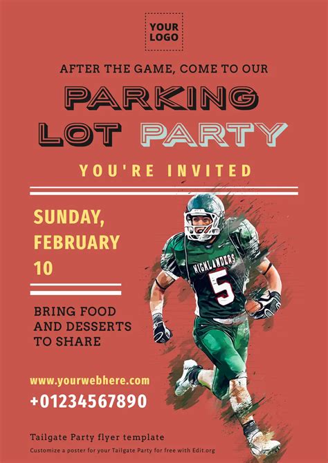 Free Tailgate Flyer Template