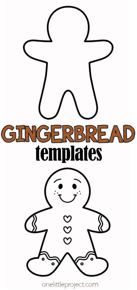 Free Template For Gingerbread Man