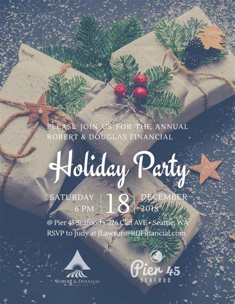 Free Template For Holiday Party Flyer