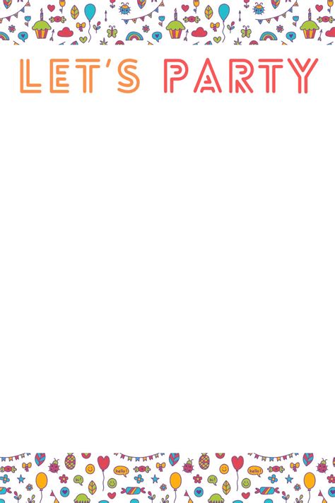 Free Template For Party Invitation