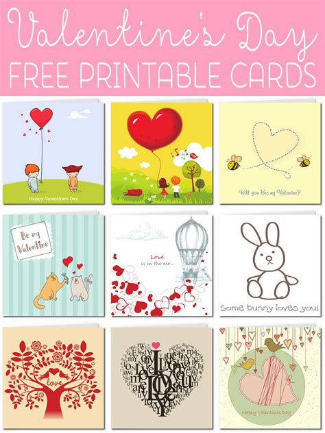 Free Valentine Printable Cards