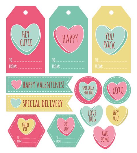 Free Valentine Tag Printables