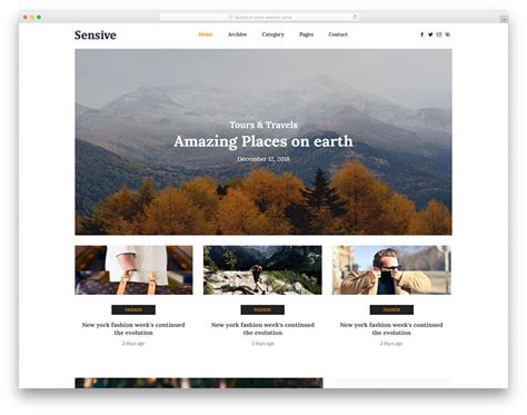 Free Web Blog Template