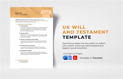 Free Will Template Uk