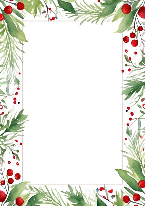 Free Word Templates Christmas Borders