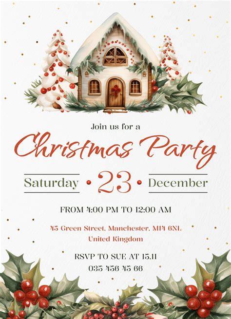 Free Xmas Party Invitation Templates