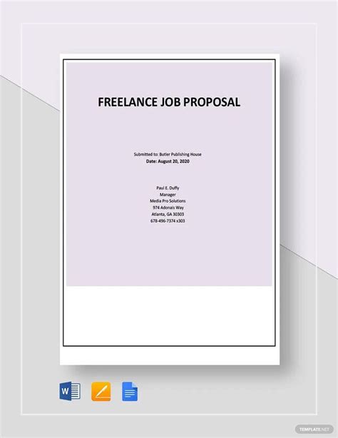 Freelance Job Proposal Template