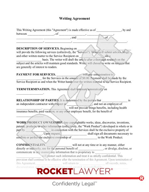 Freelance Writing Contract Template